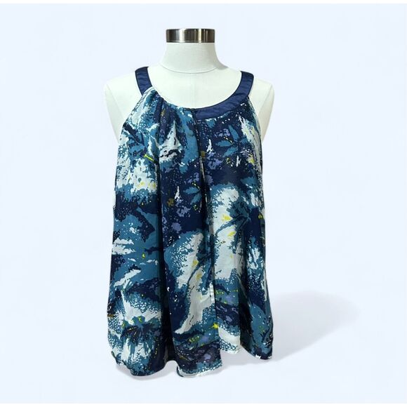 Twenty One Women’s Medium Blue Sheer Tank Top - Picture 1 of 8